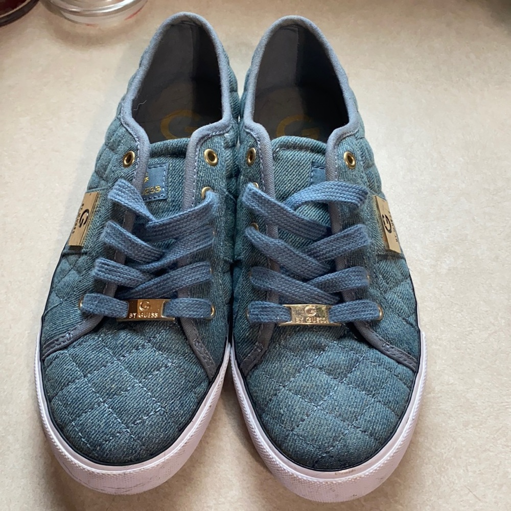Blue guess sneakers